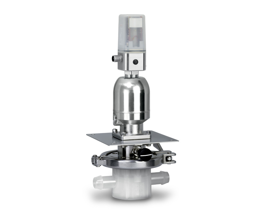 Singleuse diaphragm valves for pharmaceutical processes GEMÜ Valves ESI Enviropro