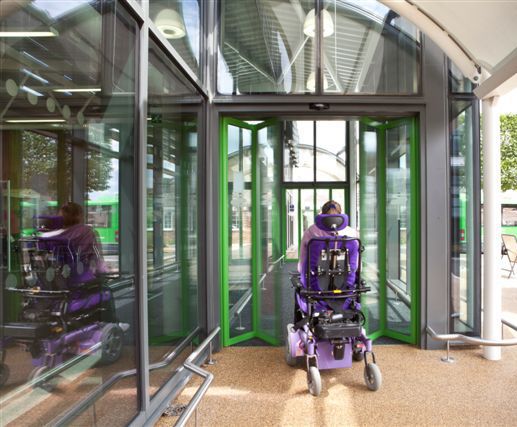 Slimdrive Sf Automatic Folding Door System Geze Uk Esi