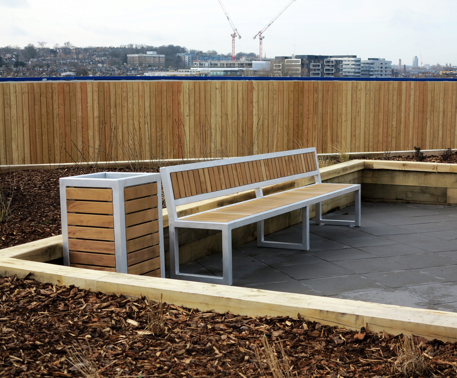 External furniture for sustainable IKEA rooftop garden Benchmark