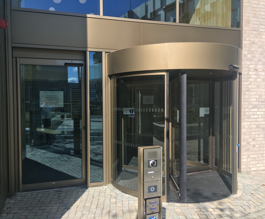 TORMAX automatic doors Royal Birmingham Conservatoire TORMAX United