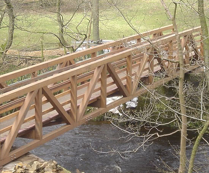 Truss girder timber bridges | Sarum Hardwood Structures | ESI External ...