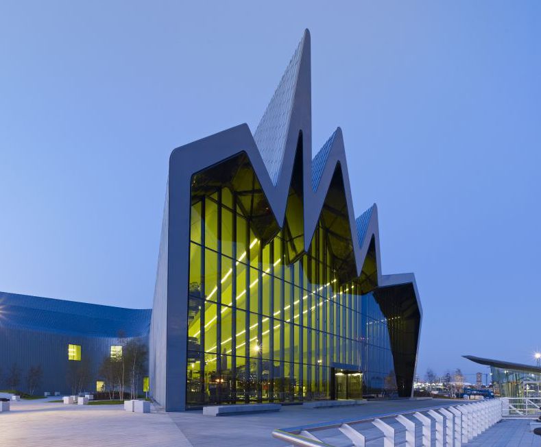Zinc cladding Zaha Hadid's Riverside Museum, Glasgow RHEINZINK