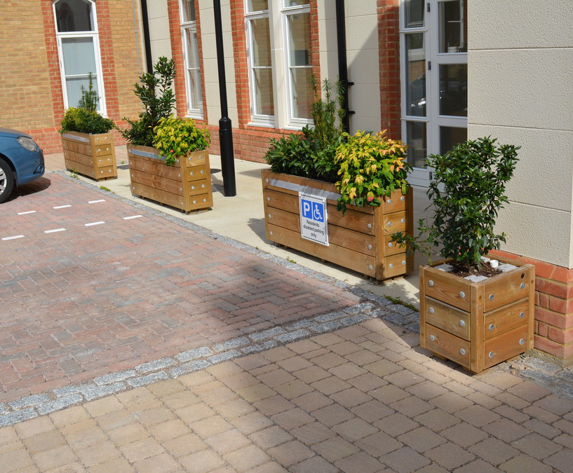 Barrier planters Street Design ESI External Works