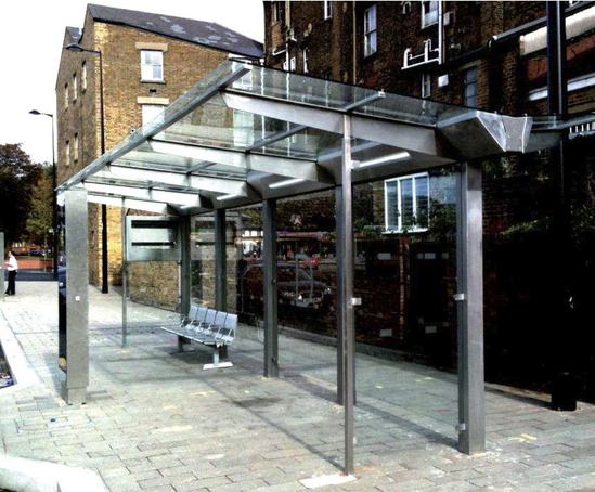 apex modular bus shelter trueform esi external works apex public works