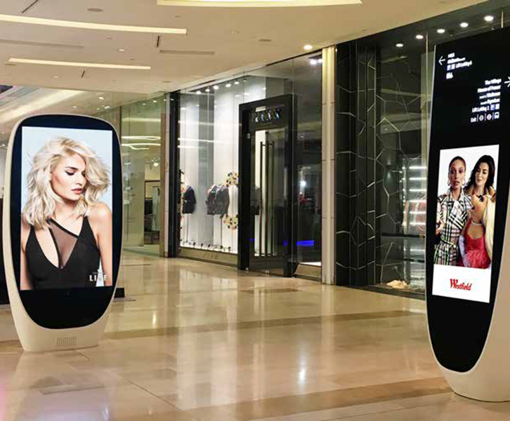 Digital advertising displays Westfield Shopping Centre Trueform