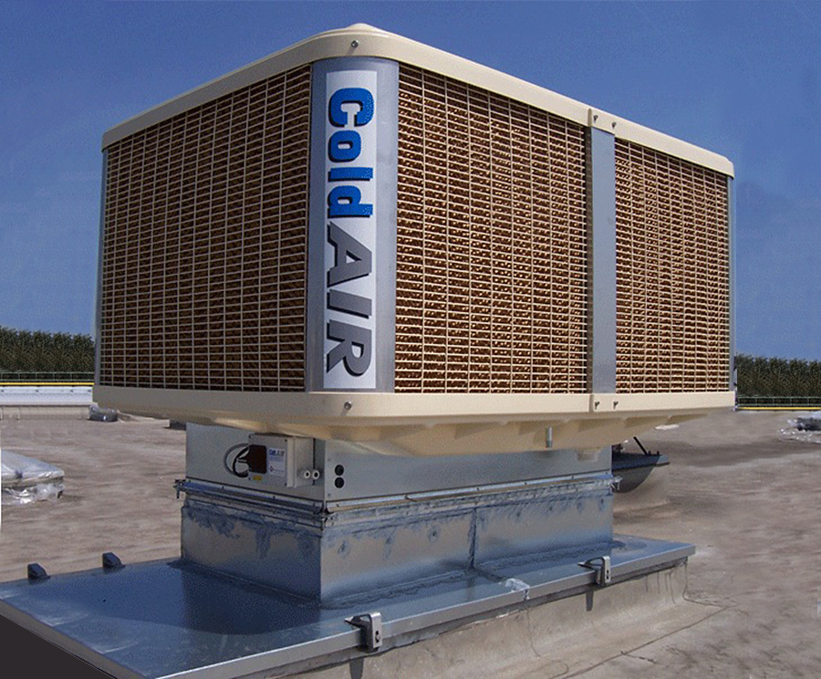ColdAIR evaporative cooling unit Reznor ESI Building Services