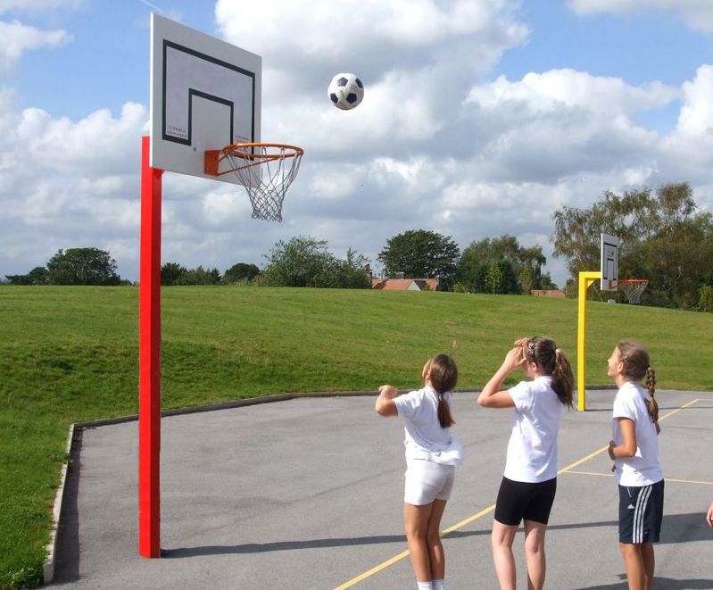 netball and basketball hoop