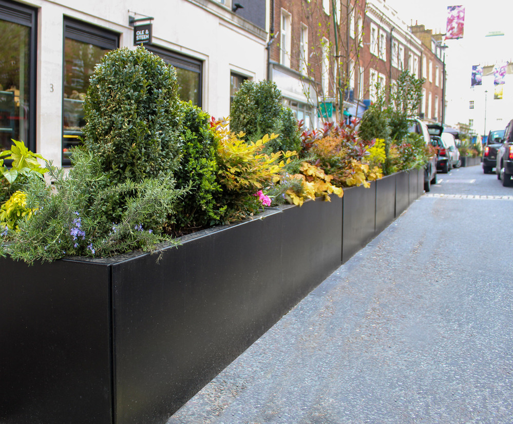 Steel Planter Barriers for Elizabeth Street, Belgravia Bailey