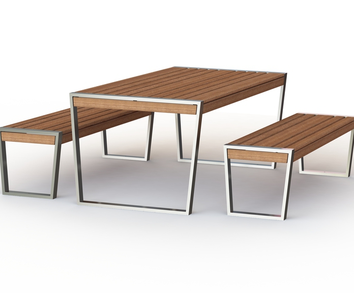 Arlo One Picnic Table And Bench Set Public Spaces Esi External Works