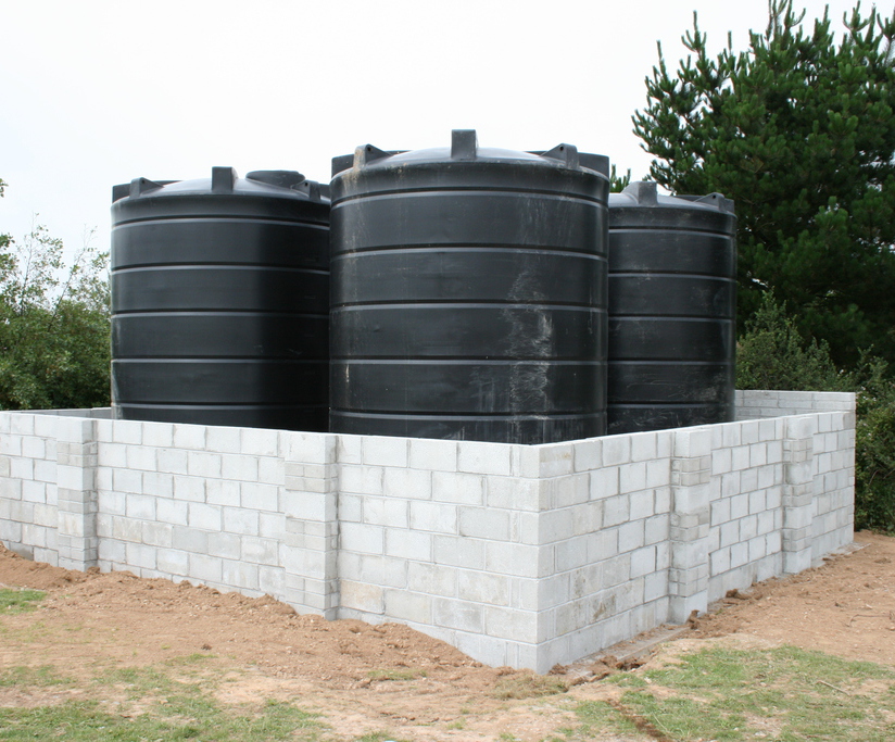 500Lt Vertical Water Storage Tank WRAS approved Potable Black 