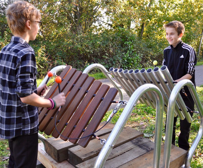 Steelframed xylophone for outdoor areas Acoustic Arts ESI External
