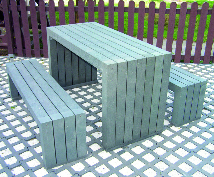 London 100 Recycled Plastic Picnic Table And Benches Nbb