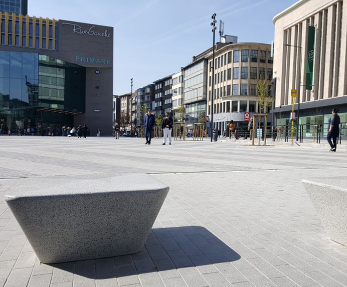 Cast Stone Seating For Rive Gauche Commercial Centre Urbastyle