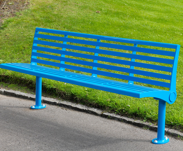 Embden Mild Steel Seat Goose Foot Street Furniture Esi External Embden Mild Steel Seat Without Arm Rests