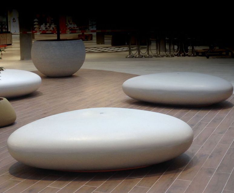 Stone Bench in smooth UHP Concrete | Artform Urban Furniture | ESI ...