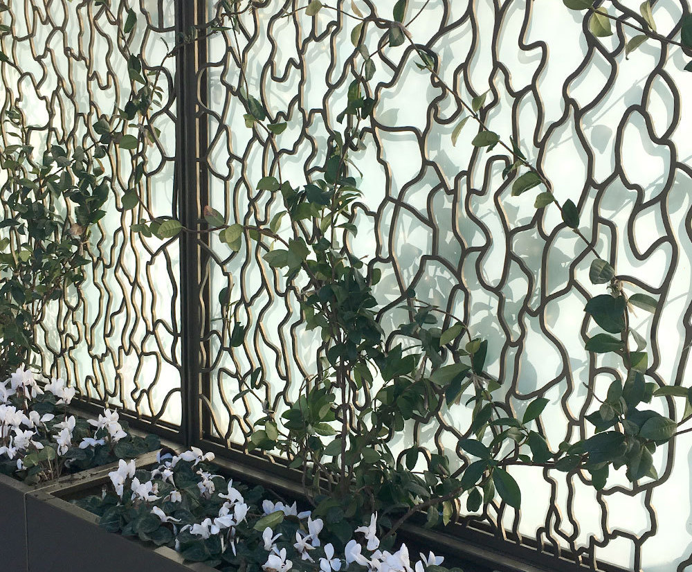 Bespoke lasercut metal garden features Outdoor Design ESI External