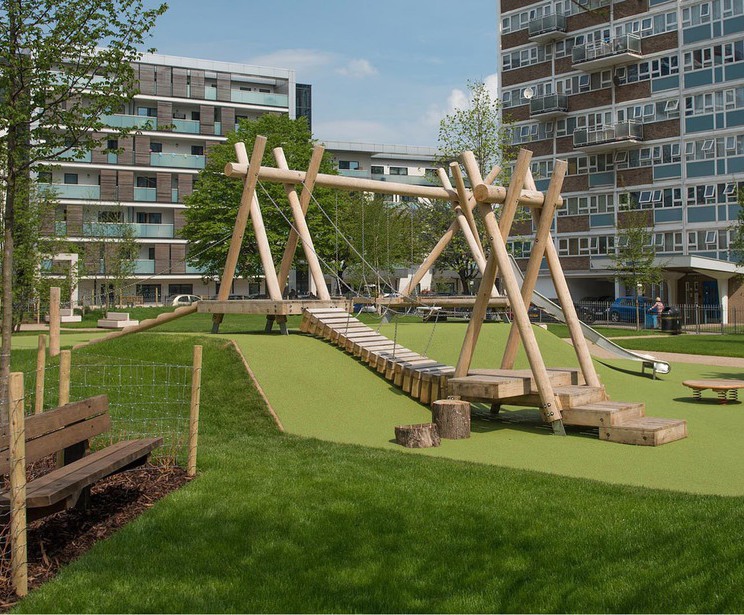 Bespoke play structures - Woodhouse Urban Park | Duncan & Grove | ESI ...