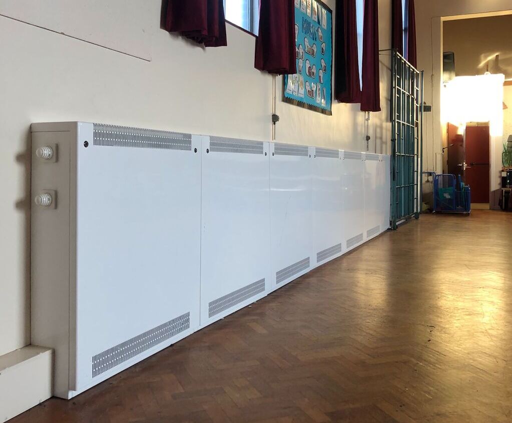 Radiator covers for school in West Yorkshire Contour Heating Products
