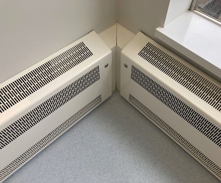 Deepclean radiators for Hospital in The East Midlands Contour Heating