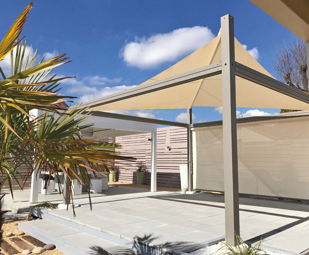 Giulio Barbieri Vela free-standing shade sail | Sail Shades Direct ...