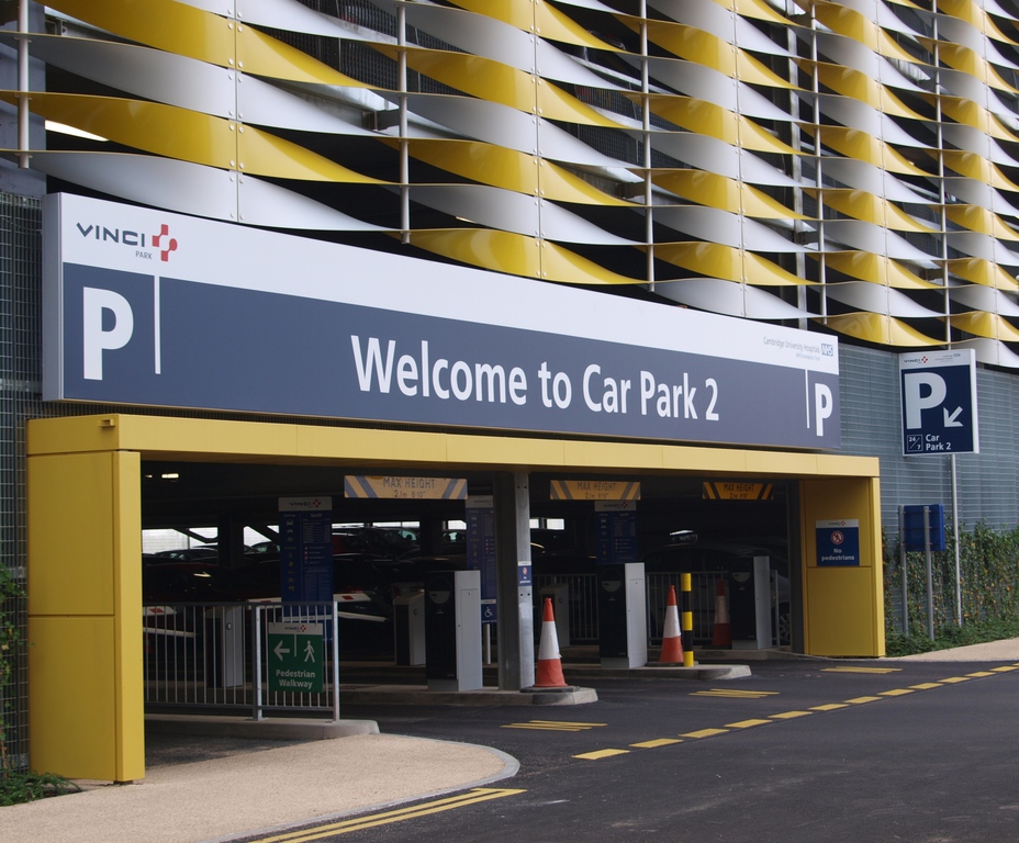 Bespoke NSHEV for multistorey hospital car park Bilco UK ESI