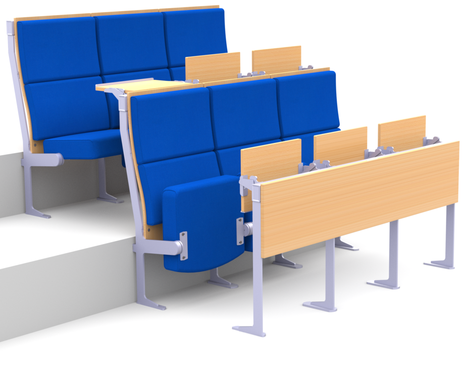 Apollo tip-up seat and fixed desks for lecture theatres