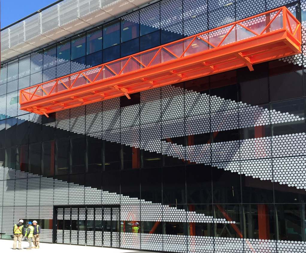 Architectural steel grating Here East, London Lang+Fulton ESI