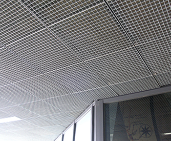 Ceiling grilles: steel grating panels | Lang+Fulton | ESI Building Design