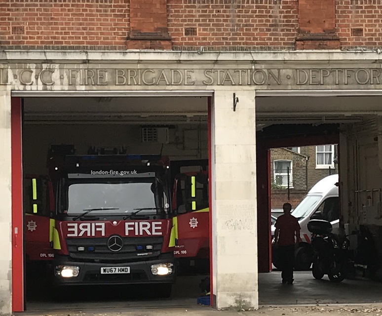 Folding appliance bay doors - Deptford Fire Station | Bolton Gate