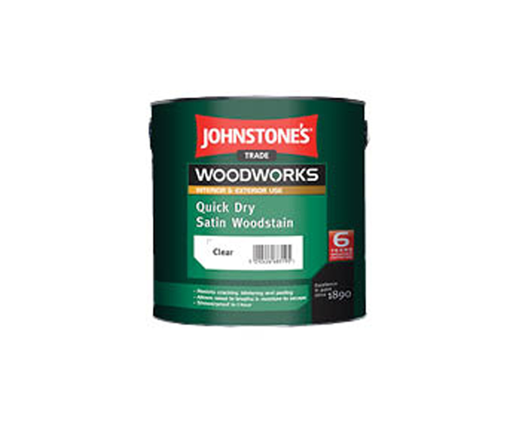 Quick Dry Satin Woodstain Johnstone's Trade ESI Interior Design