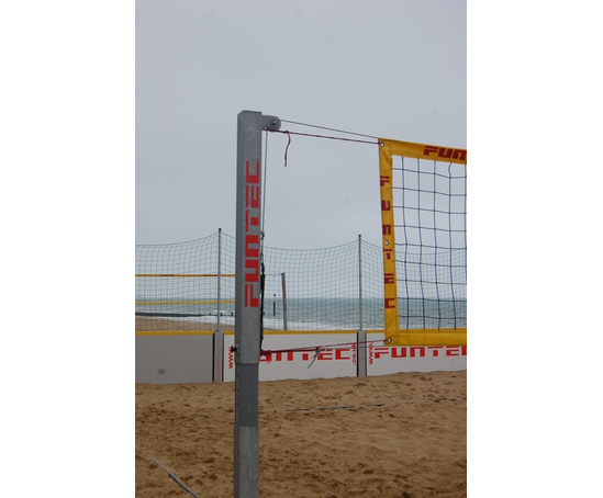 Funtec permanent beach volleyball court, Bournemouth | Baylis Landscape Contractors | ESI 