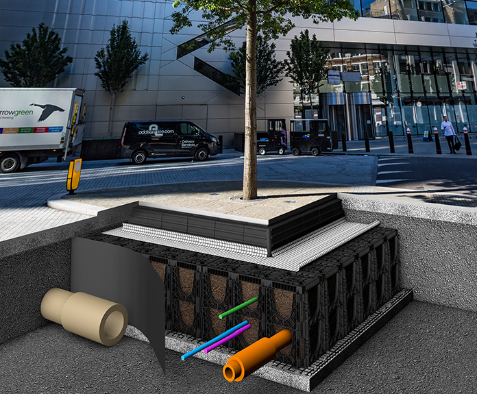 RootSpace® 600 soil support system for urban trees GreenBlue Urban