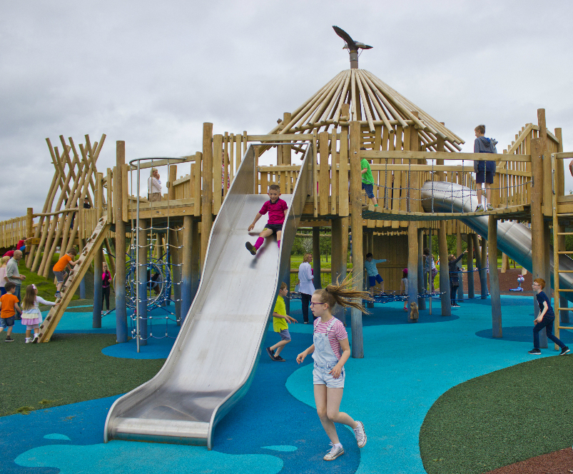 Crannog inclusive play area - Drumpellier Country Park | Jupiter Play ...