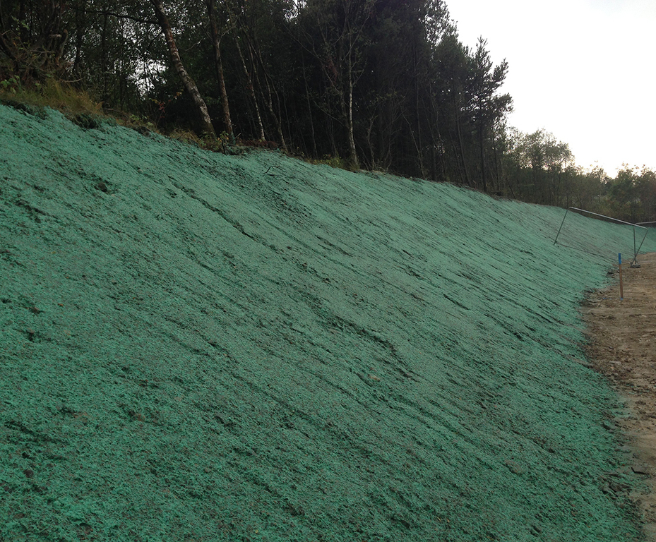 Hydroseeding slopes and embankments RMB Hydroseeding ESI External Works