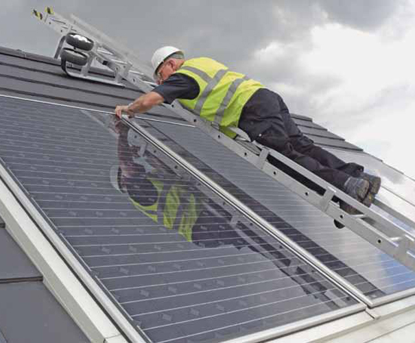 solar cover around ladder