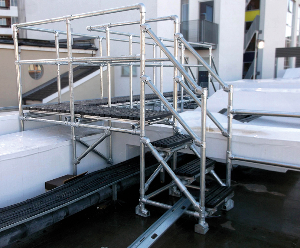Bespoke Step Over access platforms EasiDec Access Systems ESI