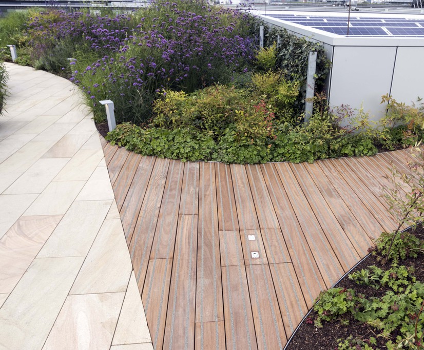 Timber decking for roof terrace - 33 Central, London | Outdoor Deck