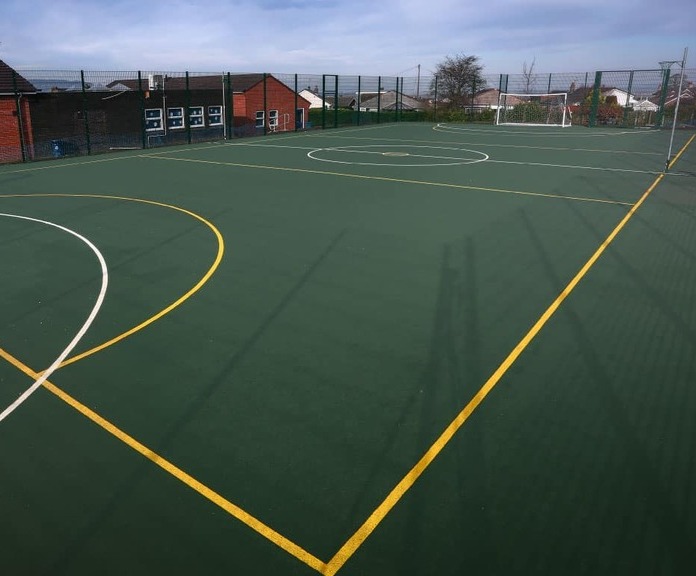 Polymeric sports surfacing for MUGAs, pitches & tracks | DCM Surfaces ...