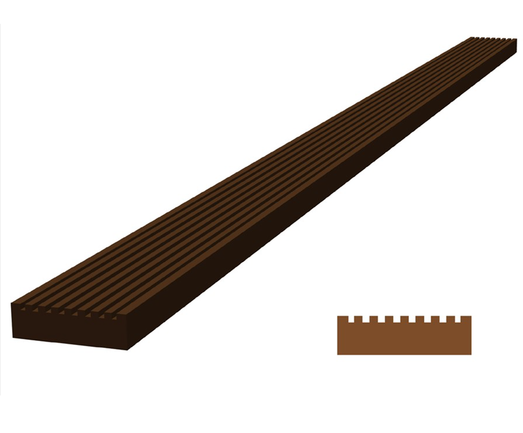 Plaswood recycled plastic decking 40mm x 150mm x 3100mm Plaswood