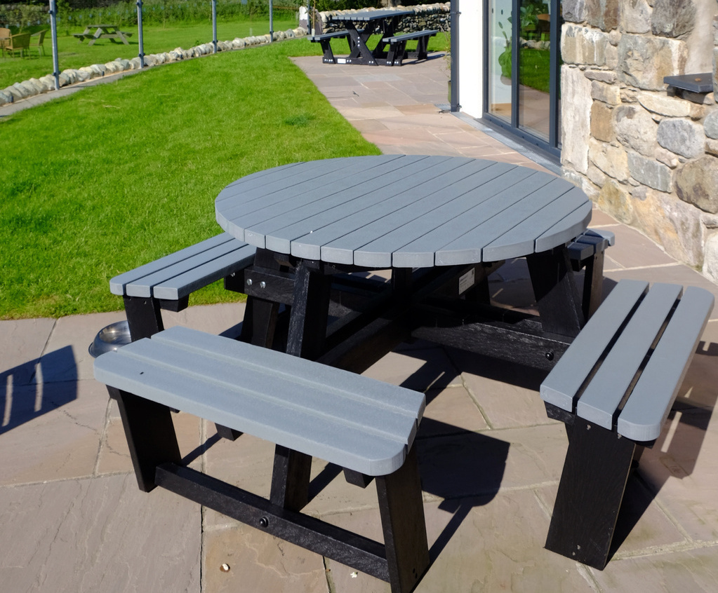 Plaswood picnic furniture for Pant du Vineyard cafÃ© | Plaswood | ESI External Works