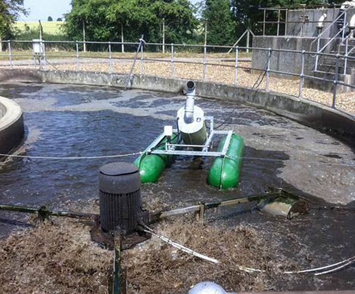 Spiral aerator for small wastewater treatment works | Corgin | ESI ...