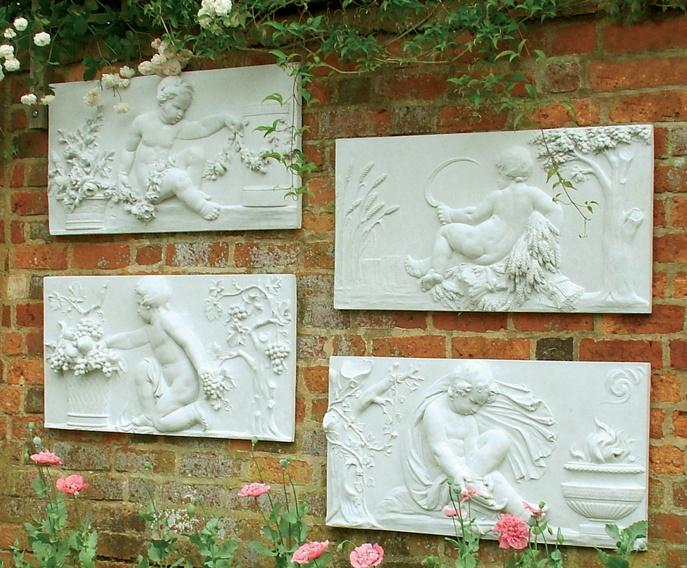 Cast stone wall plaques Haddonstone ESI External Works