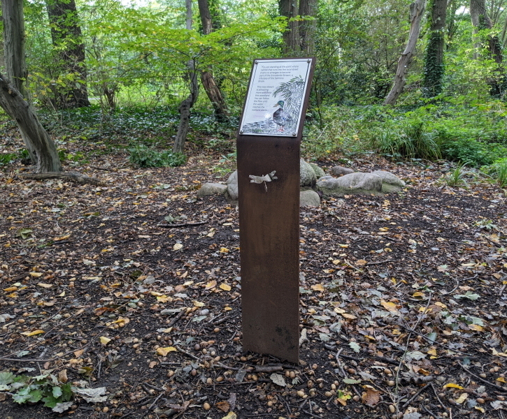 Corten weathering steel lecterns for wetland habitat | Fitzpatrick ...