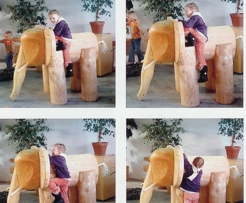 Baby Elephant play platform Timberplay ESI External Works