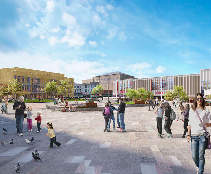 Pop Up Power Supplies Barnsley’s Glass Works development Pop Up Power