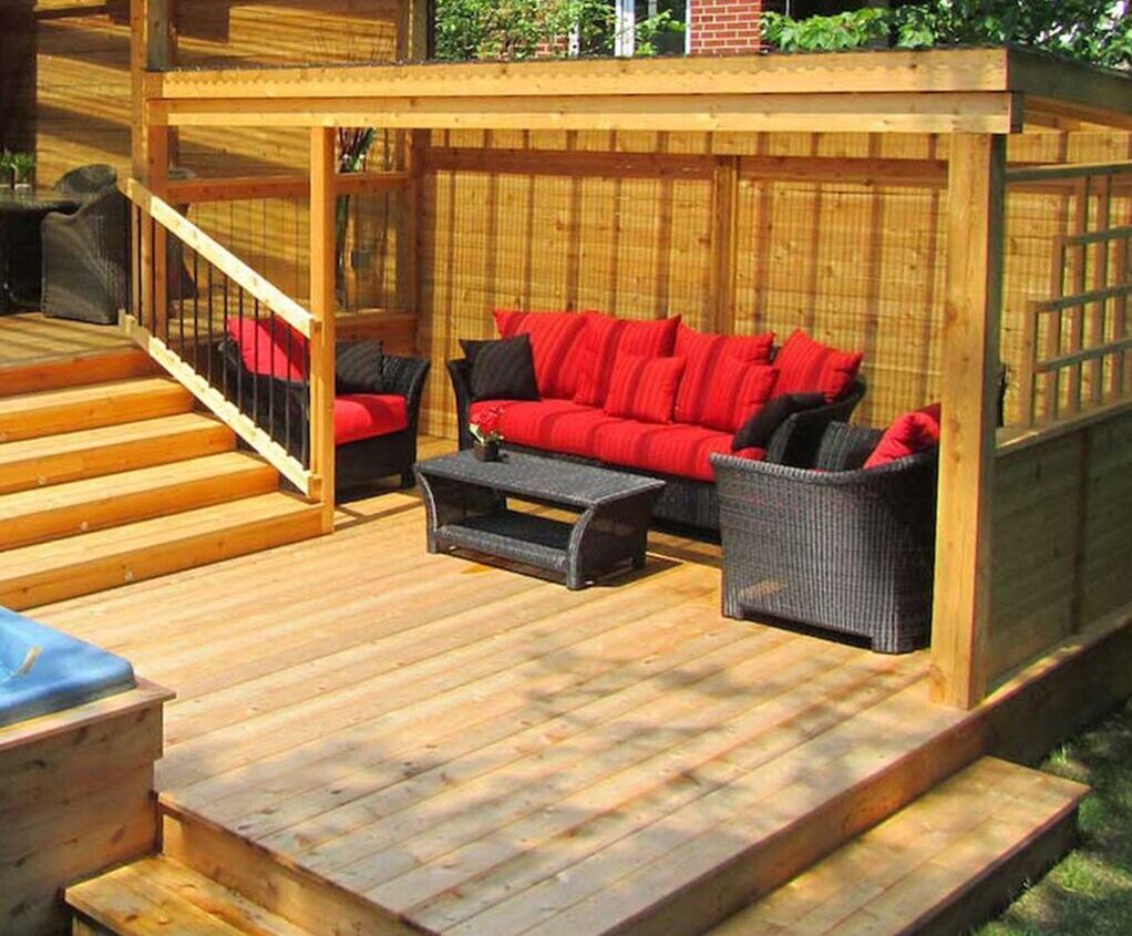 Select Knotty Western Red Cedar decking Silva Timber ESI External Works