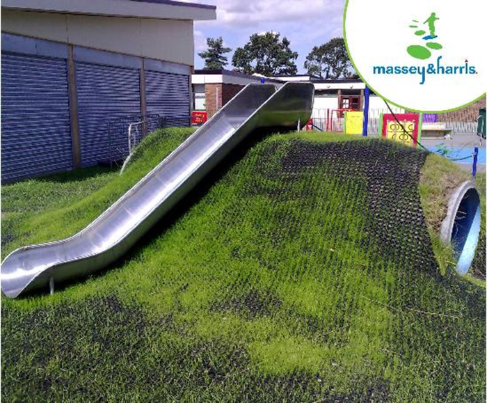 Halfround (open) embankment slides Massey & Harris (Eng) Ltd ESI