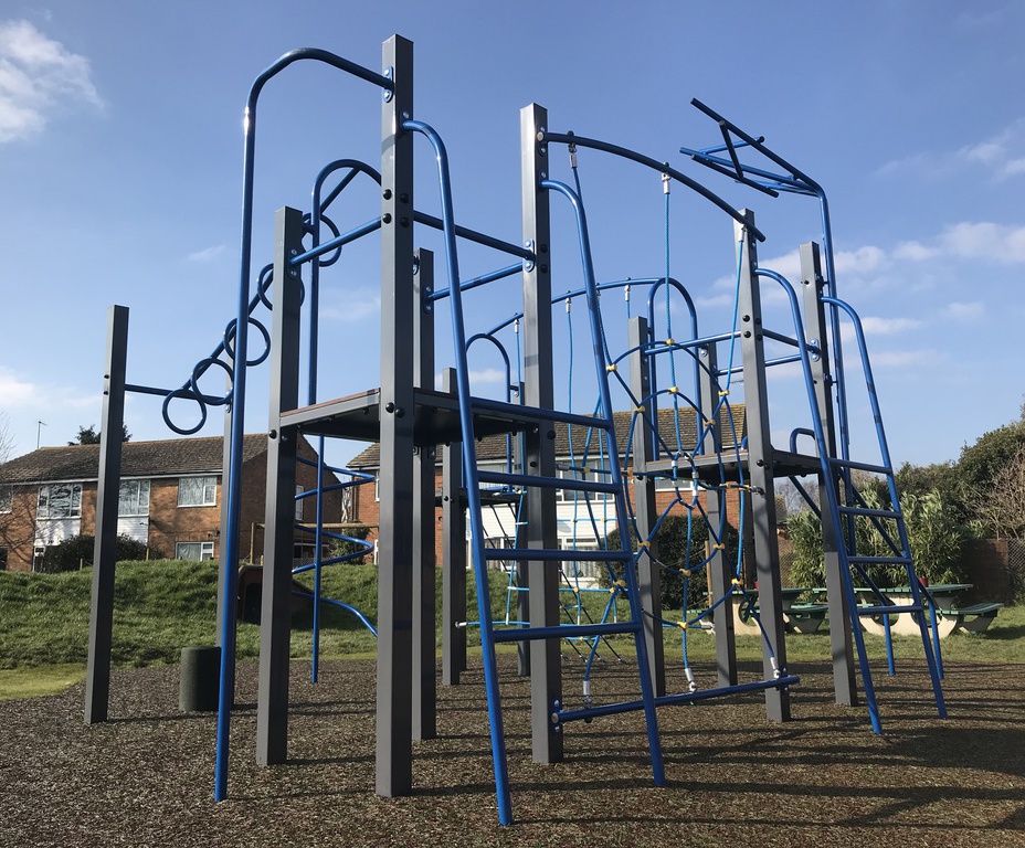Innovative new metal play tower at West Sussex school Sovereign