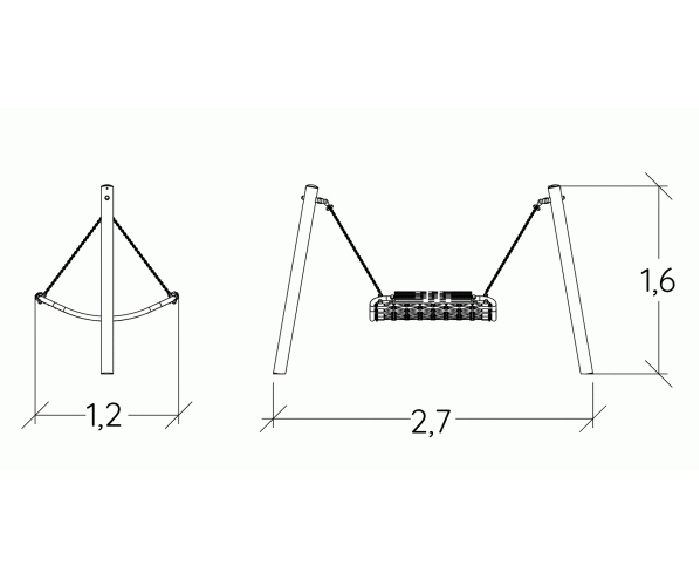 Swings (J443) | Proludic Play & Sports Areas | ESI External Works