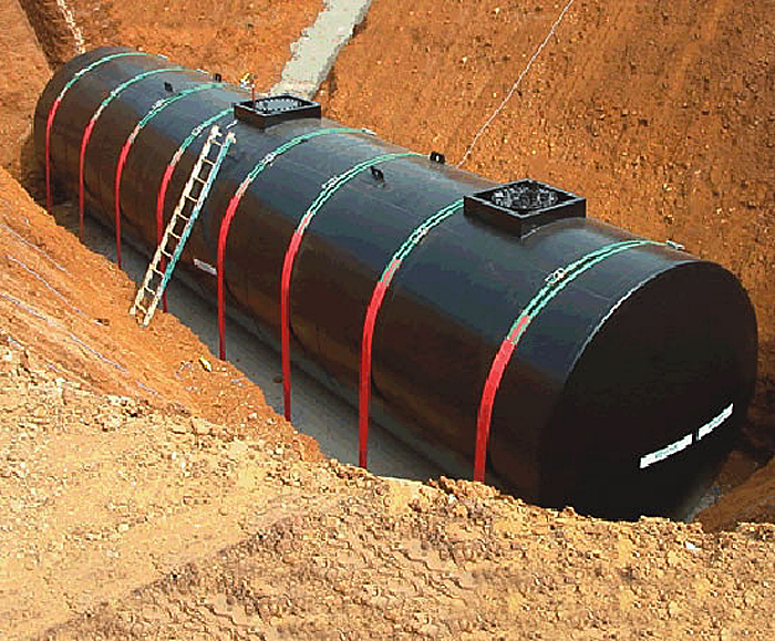Belowground doubleskinned cylindrical storage tanks JA Envirotanks